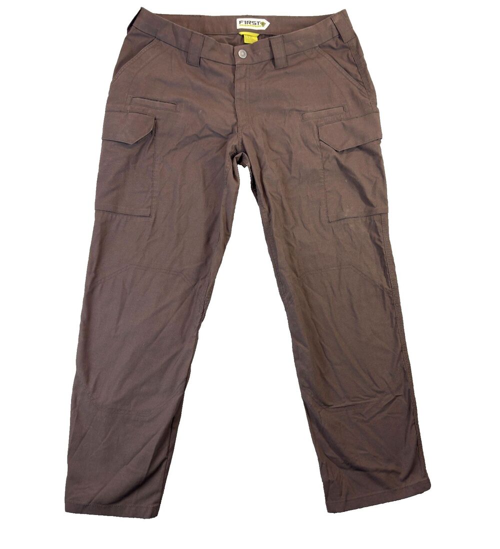 First Tactical Pants Womens 18 Regular Brown v2 Cargo Ripstop Duty Work Hiking